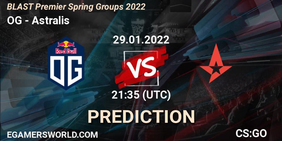 OG vs Astralis: Match Prediction. 29.01.22, CS2 (CS:GO), BLAST Premier Spring Groups 2022