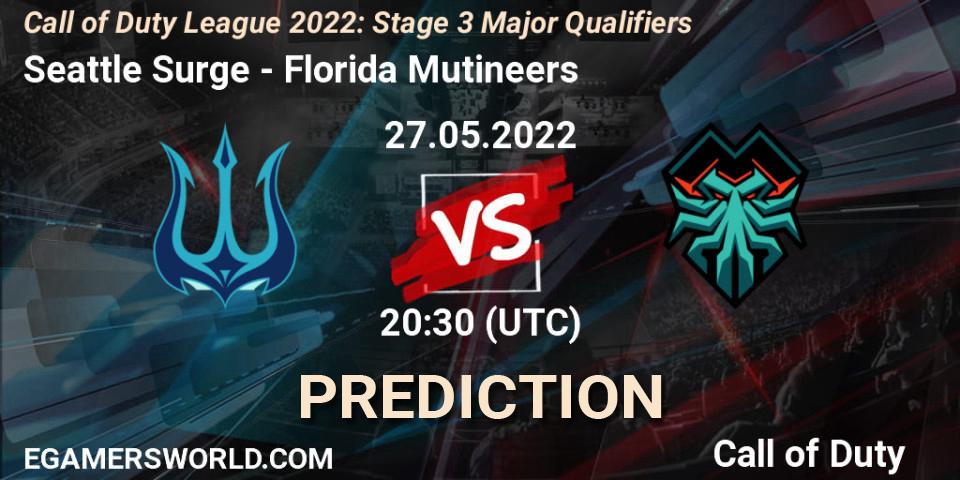 Seattle Surge vs Florida Mutineers: Match Prediction. 27.05.22, Call of Duty, Call of Duty League 2022: Stage 3