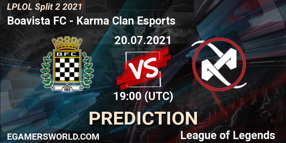 Boavista FC vs Karma Clan Esports: Match Prediction. 20.07.2021 at 19:00, LoL, LPLOL Split 2 2021