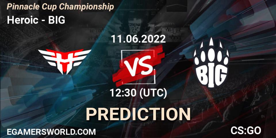 Heroic vs BIG: Match Prediction. 11.06.22, CS2 (CS:GO), Pinnacle Cup Championship
