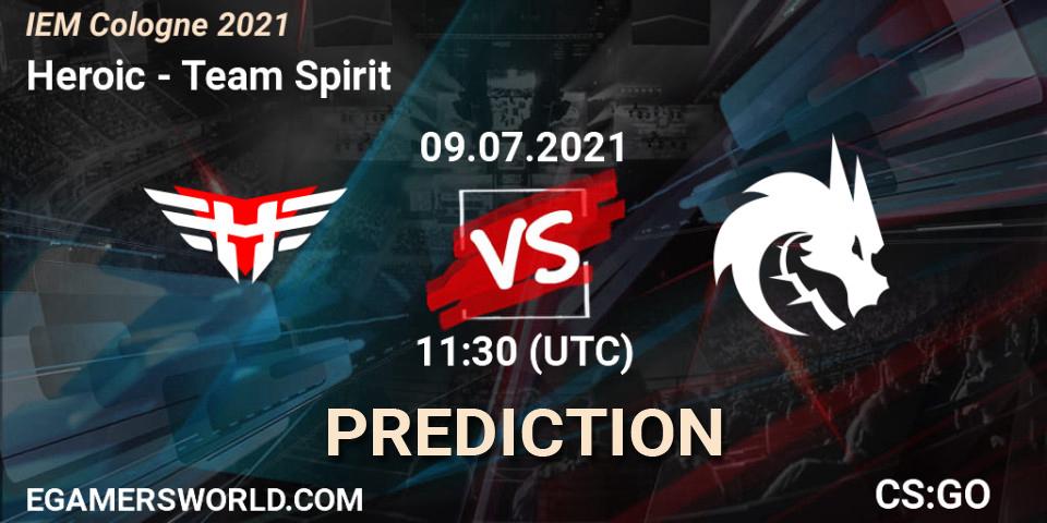 Heroic vs Team Spirit: Match Prediction. 09.07.21, CS2 (CS:GO), IEM Cologne 2021