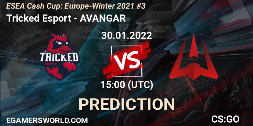 Tricked Esport vs AVANGAR: Match Prediction. 30.01.2022 at 15:00, Counter-Strike (CS2), ESEA Cash Cup: Europe - Winter 2021 #3