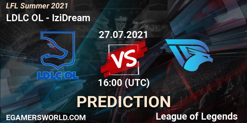 LDLC OL vs IziDream: Match Prediction. 27.07.2021 at 16:00, LoL, LFL Summer 2021