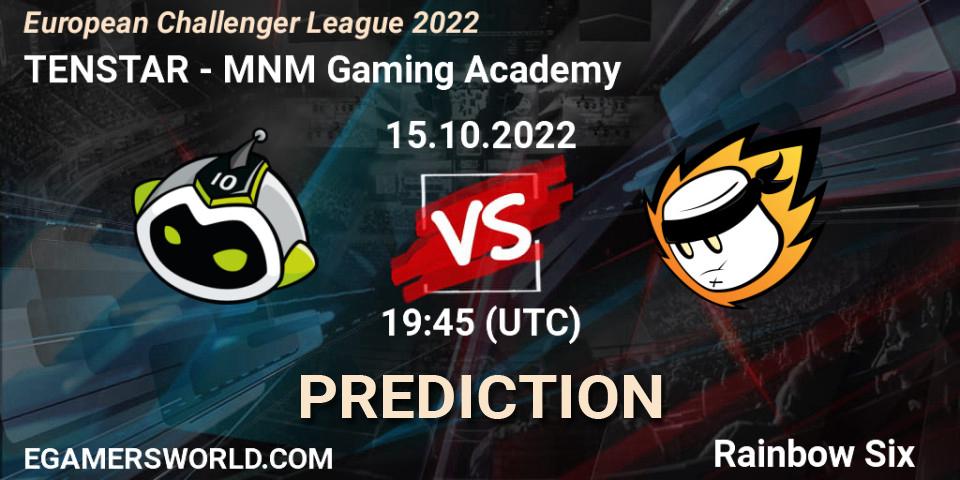 TENSTAR vs MNM Gaming Academy: Match Prediction. 15.10.2022 at 19:45, Rainbow Six, European Challenger League 2022