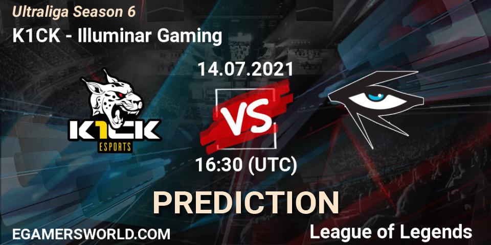 K1CK vs Illuminar Gaming: Match Prediction. 14.07.2021 at 16:30, LoL, Ultraliga Season 6