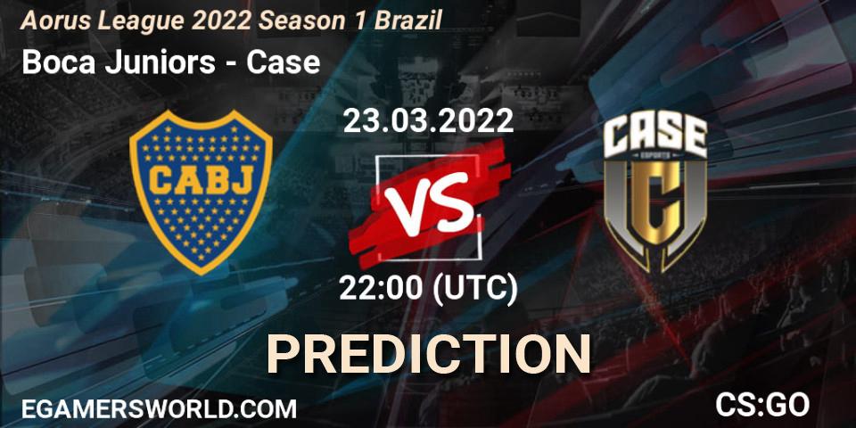 Boca Juniors vs Case: Match Prediction. 23.03.2022 at 22:00, Counter-Strike (CS2), Aorus League 2022 Season 1 Brazil