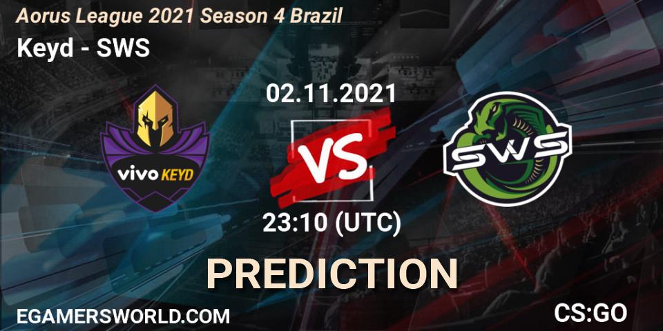 Keyd vs SWS: Match Prediction. 02.11.2021 at 23:10, Counter-Strike (CS2), Aorus League 2021 Season 4 Brazil