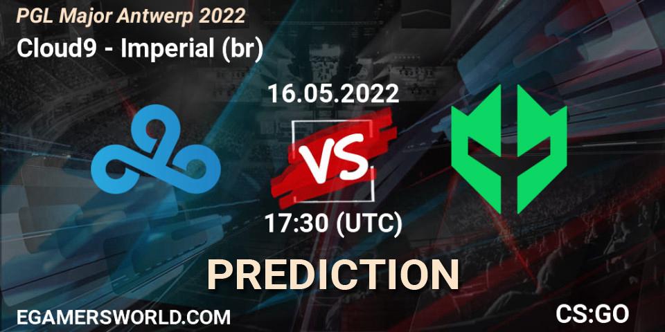 Cloud9 vs Imperial (br): Match Prediction. 16.05.2022 at 18:30, Counter-Strike (CS2), PGL Major Antwerp 2022
