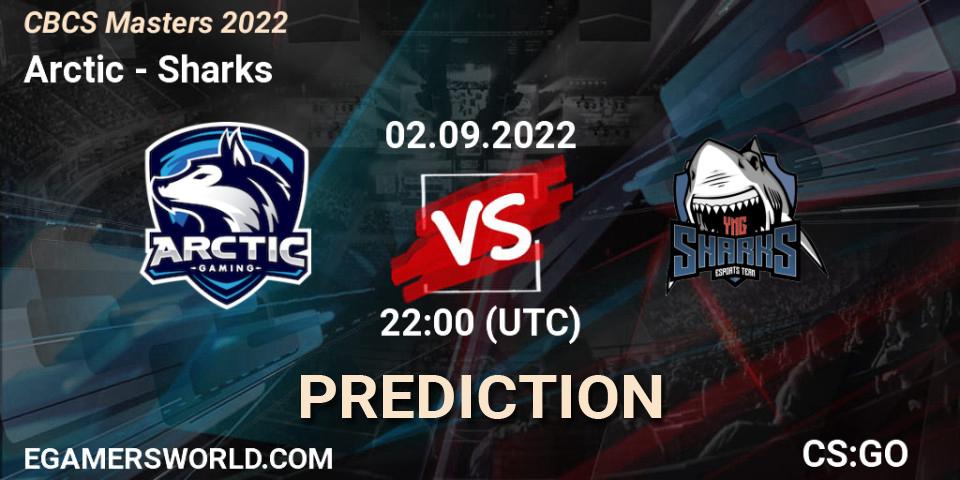 Arctic vs Sharks: Match Prediction. 02.09.22, CS2 (CS:GO), CBCS Masters 2022