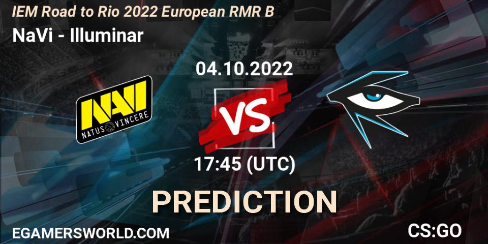 NaVi vs Illuminar: Match Prediction. 04.10.22, CS2 (CS:GO), IEM Road to Rio 2022 European RMR B