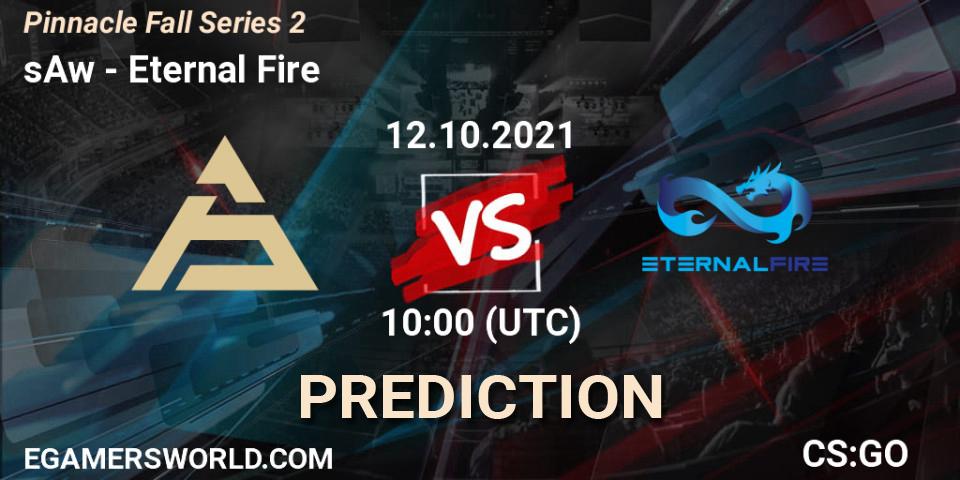 sAw vs Eternal Fire: Match Prediction. 12.10.2021 at 10:00, Counter-Strike (CS2), Pinnacle Fall Series #2