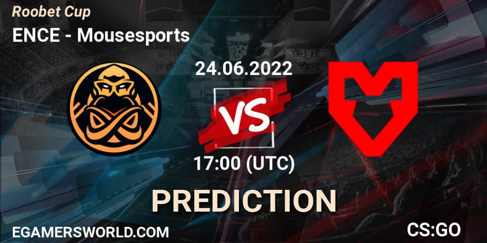 ENCE vs Mousesports: Match Prediction. 24.06.22, CS2 (CS:GO), Roobet Cup