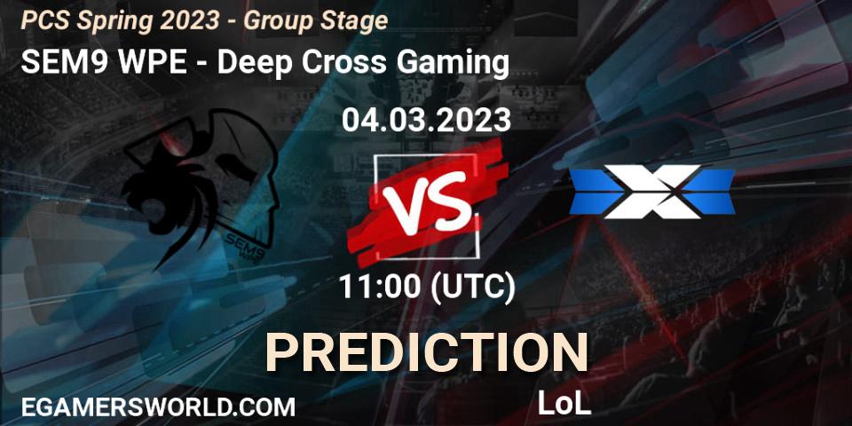 SEM9 WPE vs Deep Cross Gaming: Match Prediction. 10.02.23, LoL, PCS Spring 2023 - Group Stage