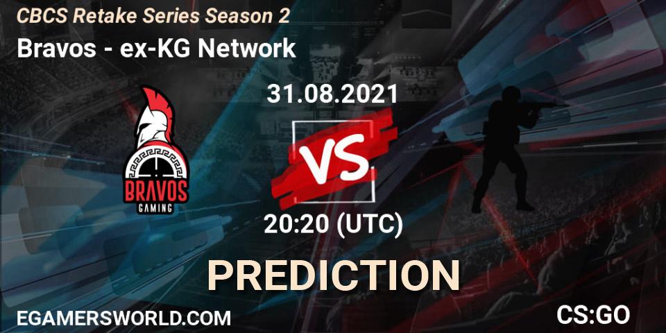 Bravos vs ex-KG Network: Match Prediction. 31.08.2021 at 20:10, Counter-Strike (CS2), CBCS Retake Series Season 2