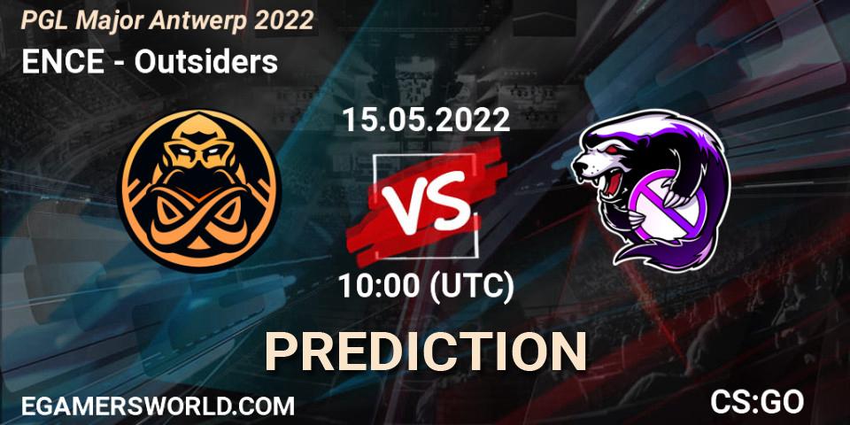 ENCE vs Outsiders: Match Prediction. 15.05.2022 at 10:00, Counter-Strike (CS2), PGL Major Antwerp 2022