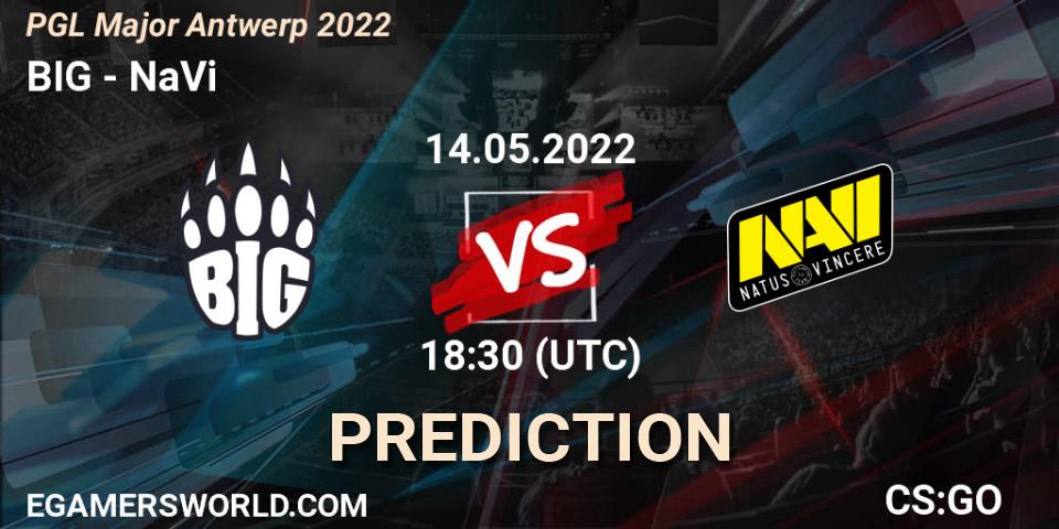 BIG vs NaVi: Match Prediction. 14.05.22, CS2 (CS:GO), PGL Major Antwerp 2022