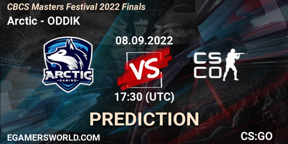 Arctic vs ODDIK: Match Prediction. 08.09.2022 at 18:20, Counter-Strike (CS2), CBCS Masters Festival 2022 Finals