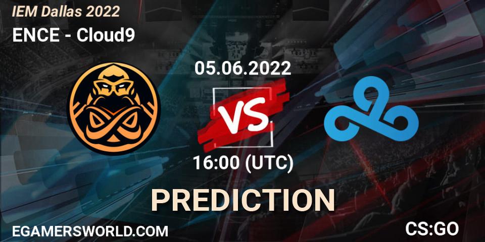 ENCE vs Cloud9: Match Prediction. 05.06.2022 at 16:00, Counter-Strike (CS2), IEM Dallas 2022