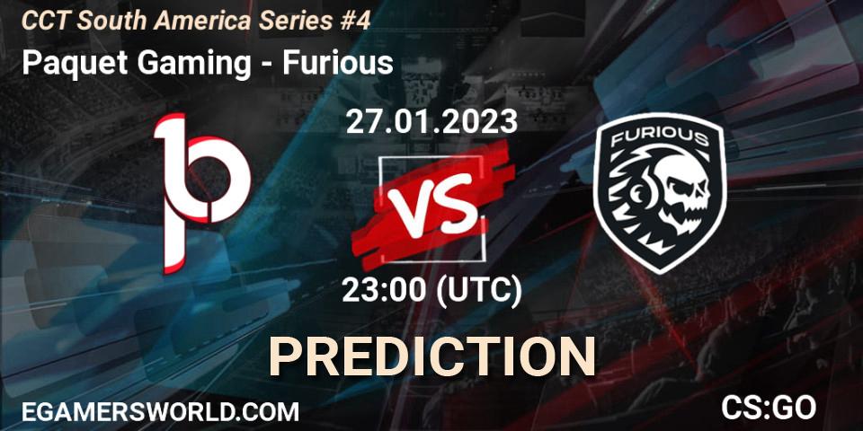 Paquetá Gaming vs Furious: Match Prediction. 28.01.23, CS2 (CS:GO), CCT South America Series #4
