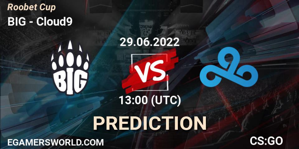 BIG vs Cloud9: Match Prediction. 29.06.22, CS2 (CS:GO), Roobet Cup