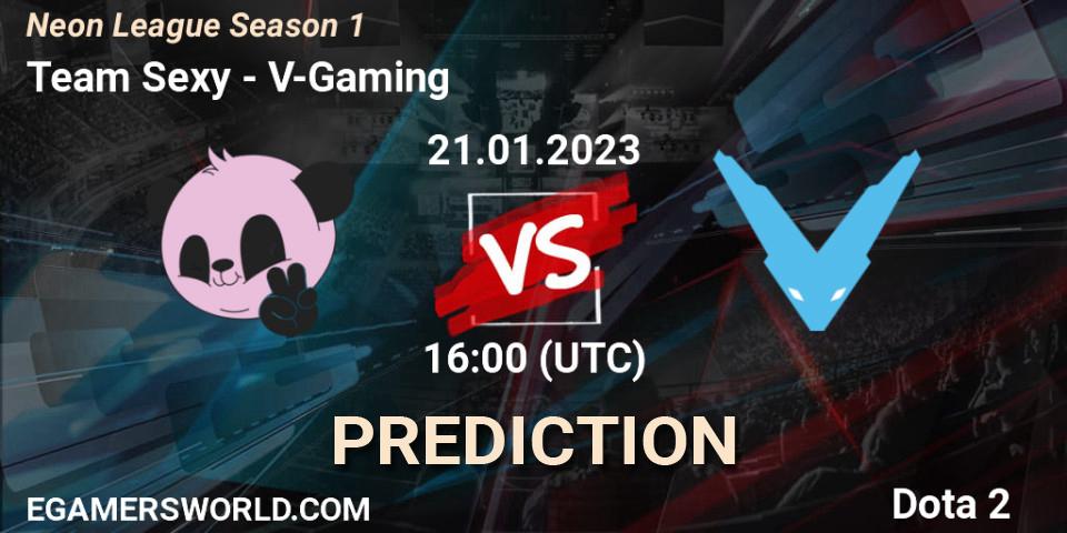 Team Sexy vs V-Gaming: Match Prediction. 21.01.2023 at 16:19, Dota 2, Neon League Season 1