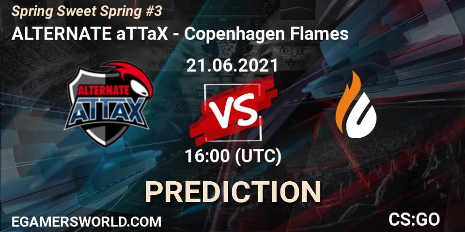 ALTERNATE aTTaX vs Copenhagen Flames: Match Prediction. 21.06.21, CS2 (CS:GO), Spring Sweet Spring #3