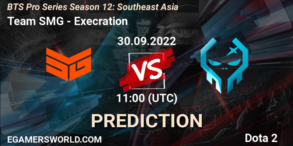 Team SMG vs Execration: Match Prediction. 30.09.22, Dota 2, BTS Pro Series Season 12: Southeast Asia