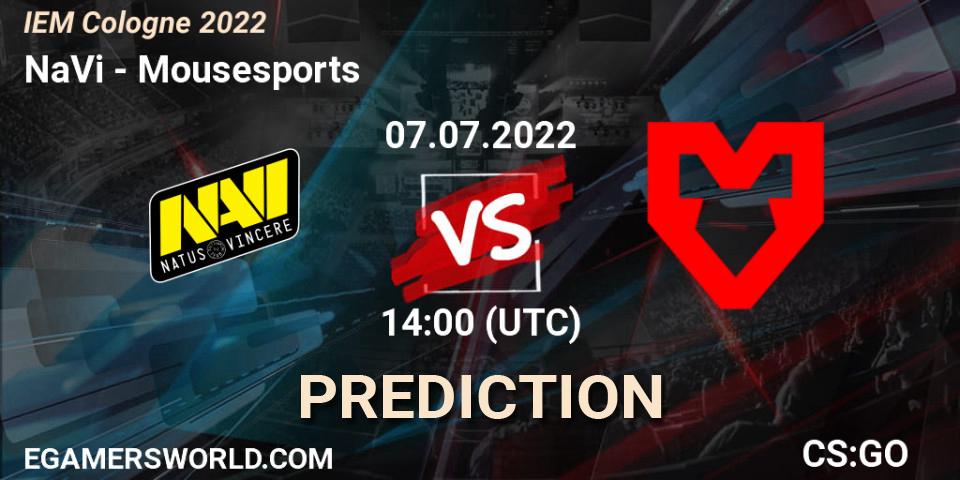 NaVi vs Mousesports: Match Prediction. 07.07.2022 at 14:00, Counter-Strike (CS2), IEM Cologne 2022