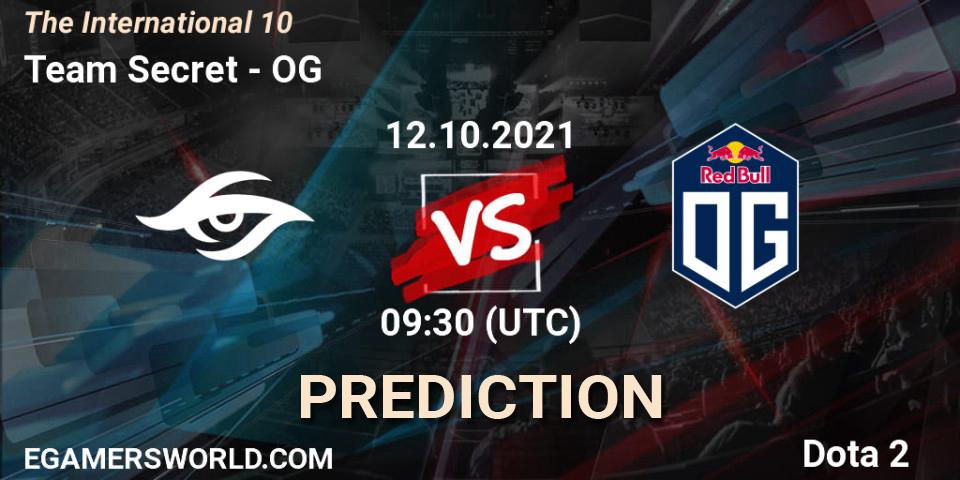 Team Secret vs OG: Match Prediction. 12.10.21, Dota 2, The Internationa 2021