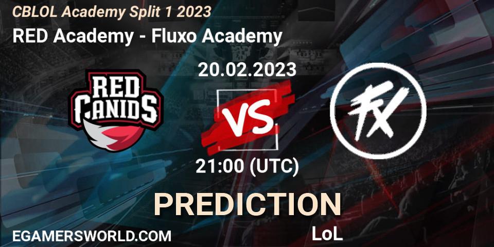 RED Academy vs Fluxo Academy: Match Prediction. 20.02.2023 at 21:00, LoL, CBLOL Academy Split 1 2023