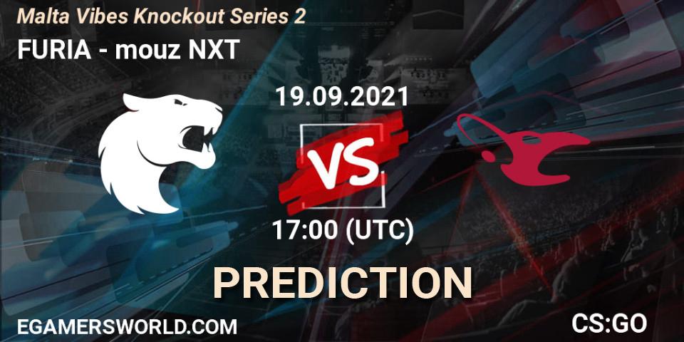 FURIA vs mouz NXT: Match Prediction. 19.09.2021 at 17:25, Counter-Strike (CS2), Malta Vibes Knockout Series #2