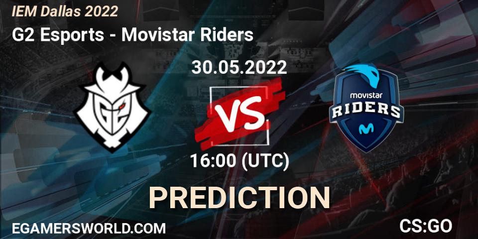 G2 Esports vs Movistar Riders: Match Prediction. 30.05.2022 at 16:00, Counter-Strike (CS2), IEM Dallas 2022