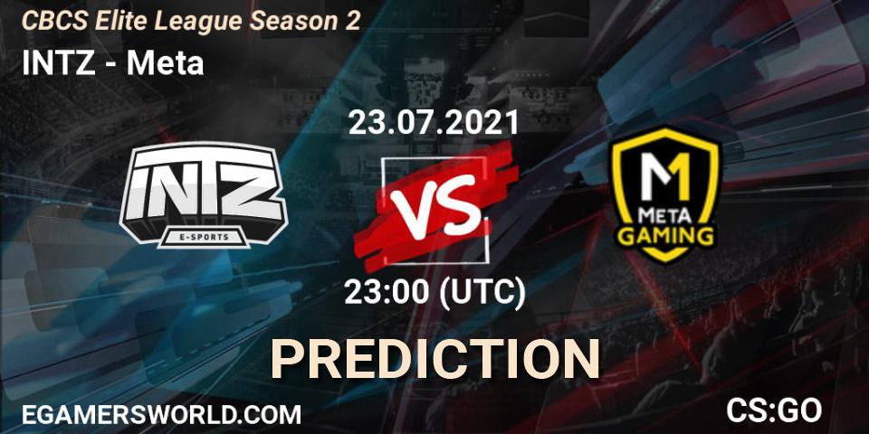 INTZ vs Meta Gaming Brasil: Match Prediction. 23.07.21, CS2 (CS:GO), CBCS Elite League Season 2
