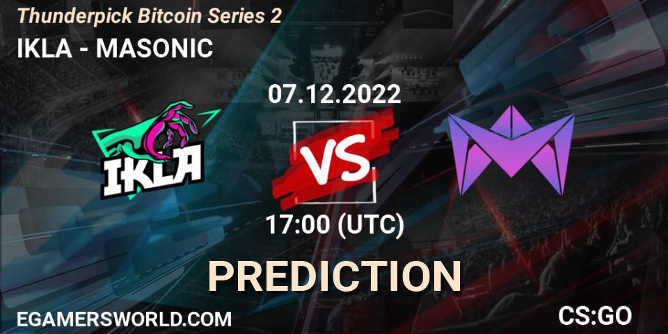 IKLA vs MASONIC: Match Prediction. 07.12.22, CS2 (CS:GO), Thunderpick Bitcoin Series 2