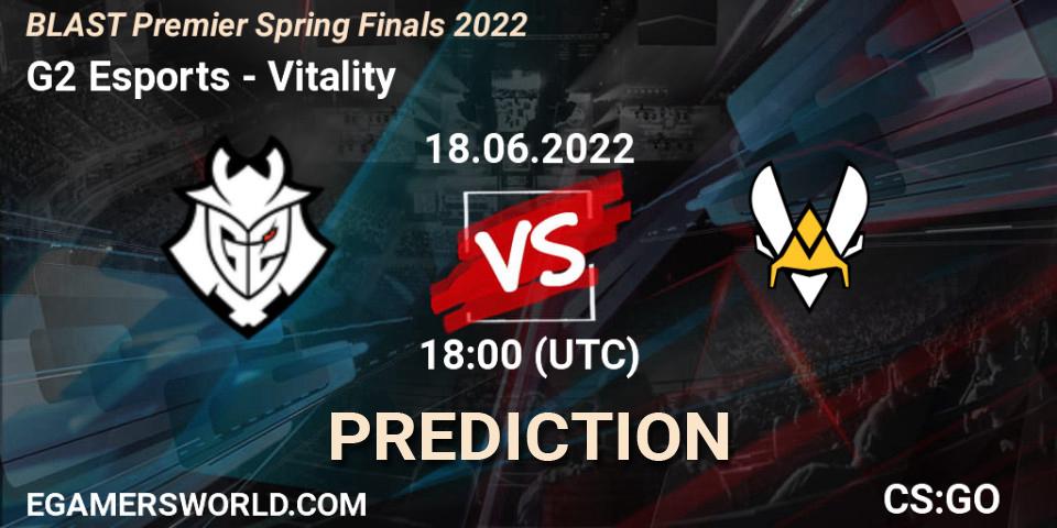G2 Esports vs Vitality: Match Prediction. 18.06.22, CS2 (CS:GO), BLAST Premier Spring Finals 2022 