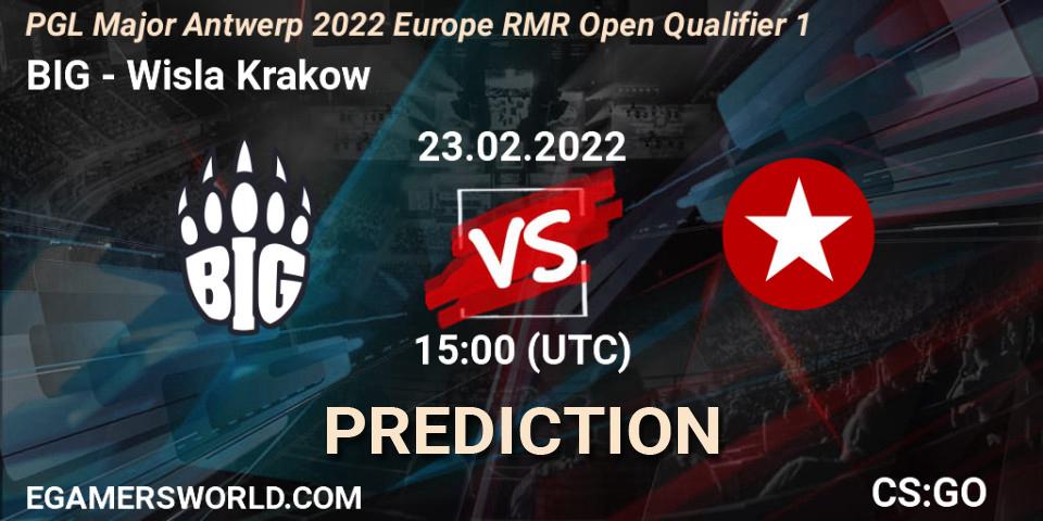 BIG vs Wisla Krakow: Match Prediction. 23.02.2022 at 15:00, Counter-Strike (CS2), PGL Major Antwerp 2022 Europe RMR Open Qualifier 1
