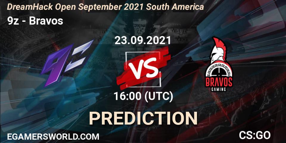 9z vs Bravos: Match Prediction. 23.09.2021 at 16:00, Counter-Strike (CS2), DreamHack Open September 2021 South America