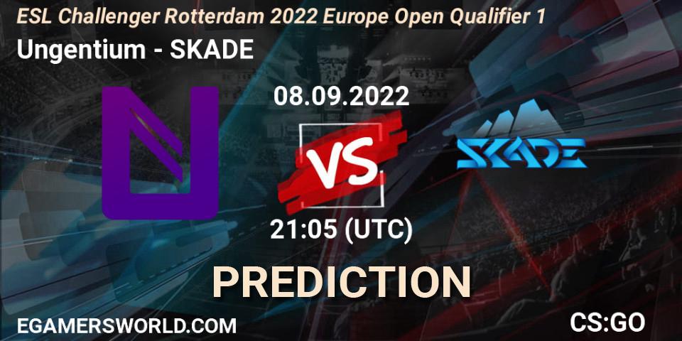Ungentium vs SKADE: Match Prediction. 08.09.2022 at 21:05, Counter-Strike (CS2), ESL Challenger Rotterdam 2022 Europe Open Qualifier 1