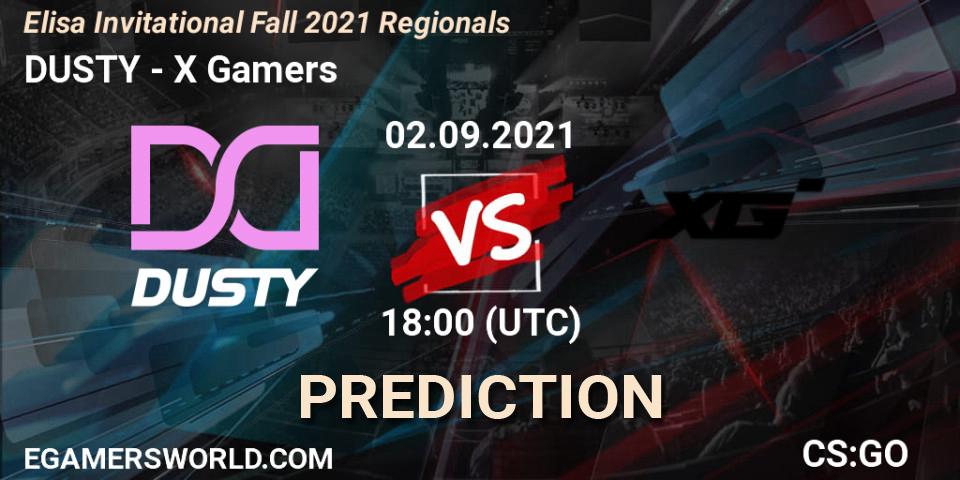 DUSTY vs X Gamers: Match Prediction. 02.09.2021 at 18:10, Counter-Strike (CS2), Elisa Invitational Fall 2021 Regionals