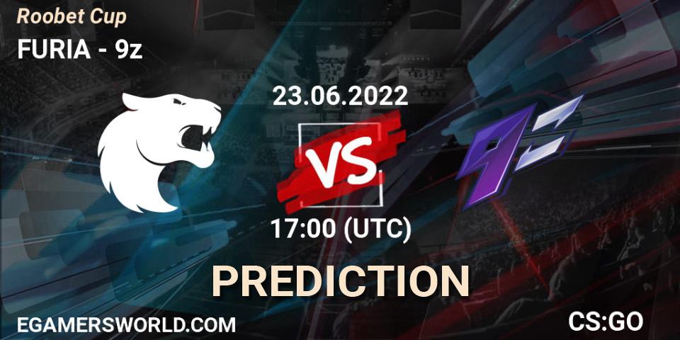 FURIA vs 9z: Match Prediction. 23.06.2022 at 17:00, Counter-Strike (CS2), Roobet Cup