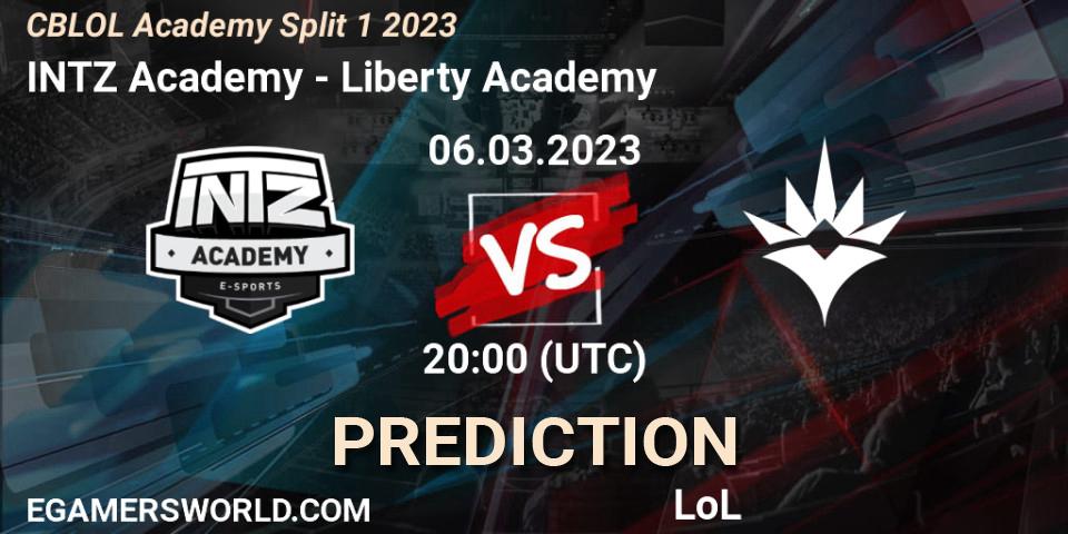 INTZ Academy vs Liberty Academy: Match Prediction. 06.03.23, LoL, CBLOL Academy Split 1 2023
