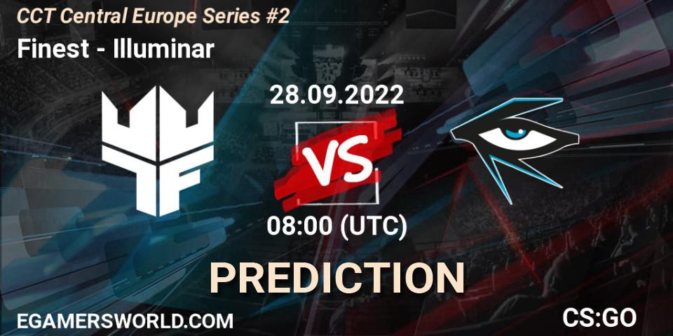Finest vs Illuminar: Match Prediction. 28.09.2022 at 08:00, Counter-Strike (CS2), CCT Central Europe Series #2
