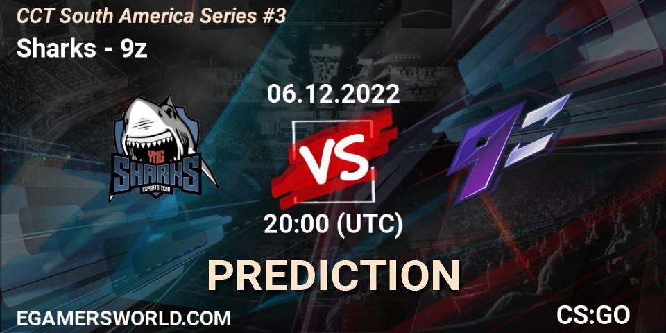 Sharks vs 9z: Match Prediction. 06.12.22, CS2 (CS:GO), CCT South America Series #3