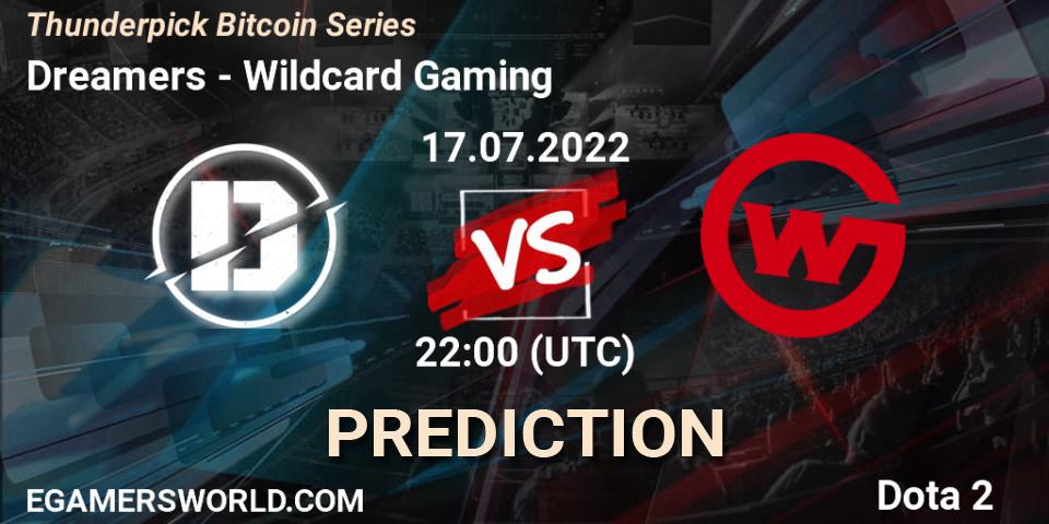 Dreamers vs Wildcard Gaming: Match Prediction. 17.07.22, Dota 2, Thunderpick Bitcoin Series