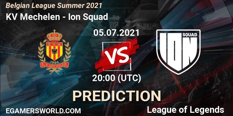 KV Mechelen vs Ion Squad: Match Prediction. 07.06.2021 at 17:00, LoL, Belgian League Summer 2021