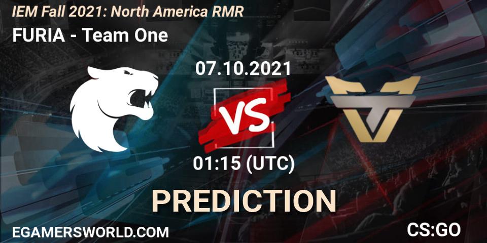 FURIA vs Team One: Match Prediction. 07.10.21, CS2 (CS:GO), IEM Fall 2021: North America RMR