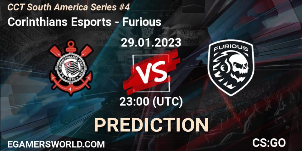 Corinthians Esports vs Furious: Match Prediction. 29.01.23, CS2 (CS:GO), CCT South America Series #4