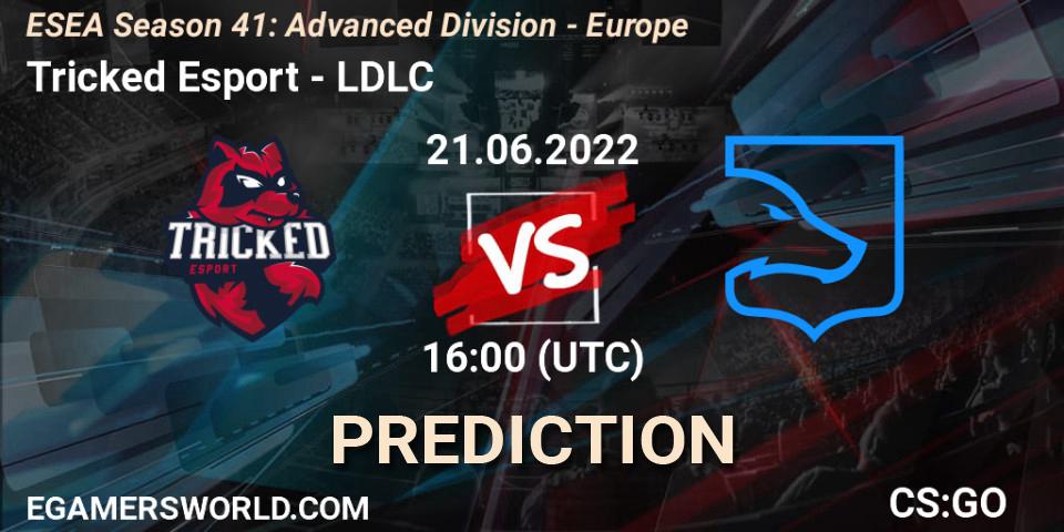 Tricked Esport vs LDLC: Match Prediction. 21.06.22, CS2 (CS:GO), ESEA Season 41: Advanced Division - Europe