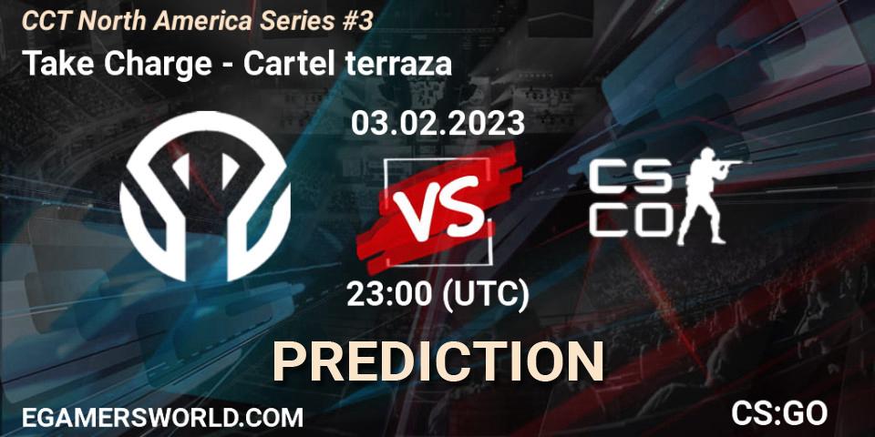Take Charge vs Cartel terraza: Match Prediction. 03.02.23, CS2 (CS:GO), CCT North America Series #3