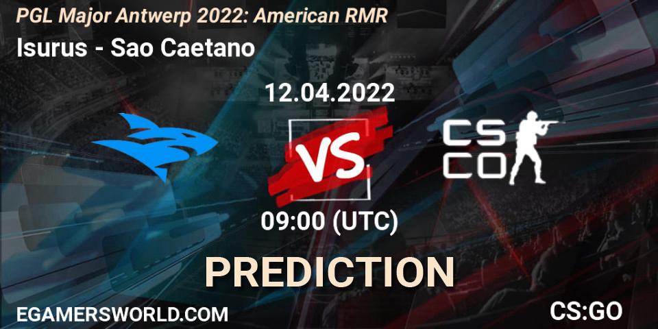 Isurus vs Sao Caetano: Match Prediction. 12.04.2022 at 09:00, Counter-Strike (CS2), PGL Major Antwerp 2022: American RMR